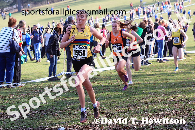 Womens under-17s 2025 UK CAU Inter Counties Cross Country Champs., Wollaton Park, Nottingham. Photo: David T. Hewitson/Sports for All Pics